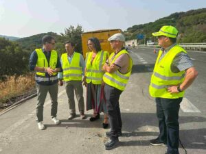 La Junta avanza en la reparación del talud dañado de la A-381 en Los Barrios
