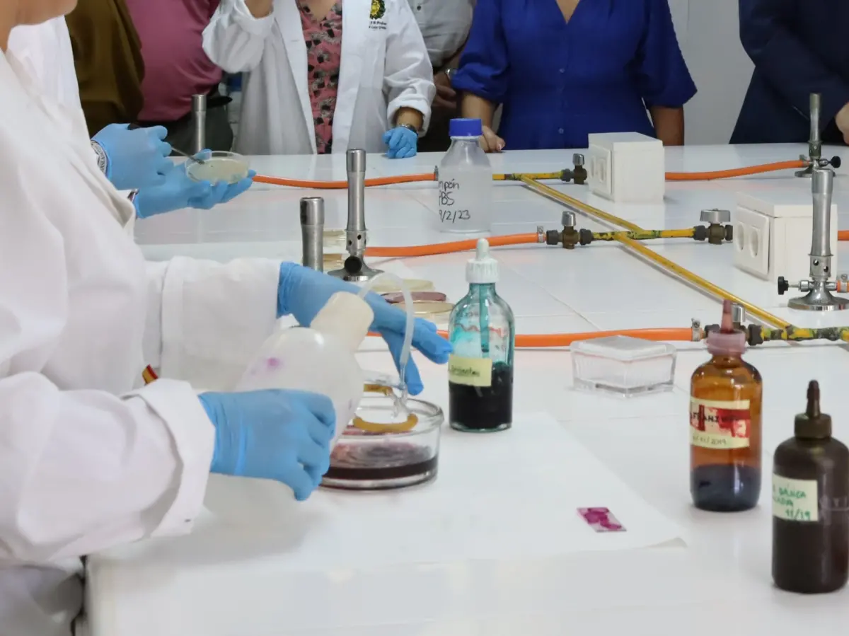 Imagen de archivo de un laboratorio en un instituto.