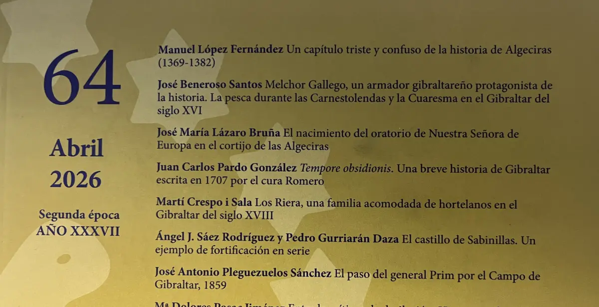 Portada de la revista número 64 de Almoraima. Instituto de Estudios Campogibraltareños.